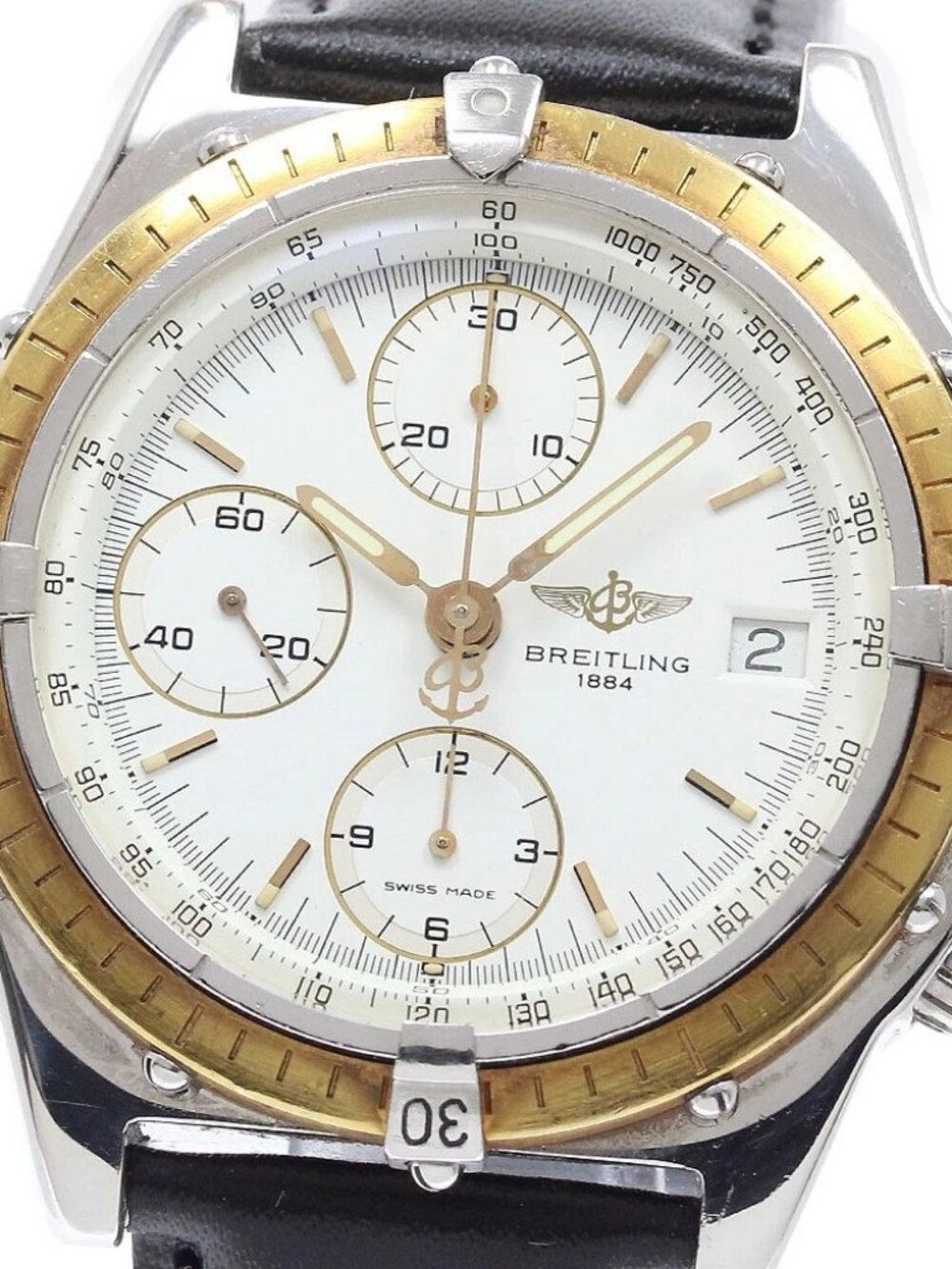 BREITLING Chronomat 81.950 Chronograph YG bezel Automatic Men's Watch_945074 - Picture 1 of 5